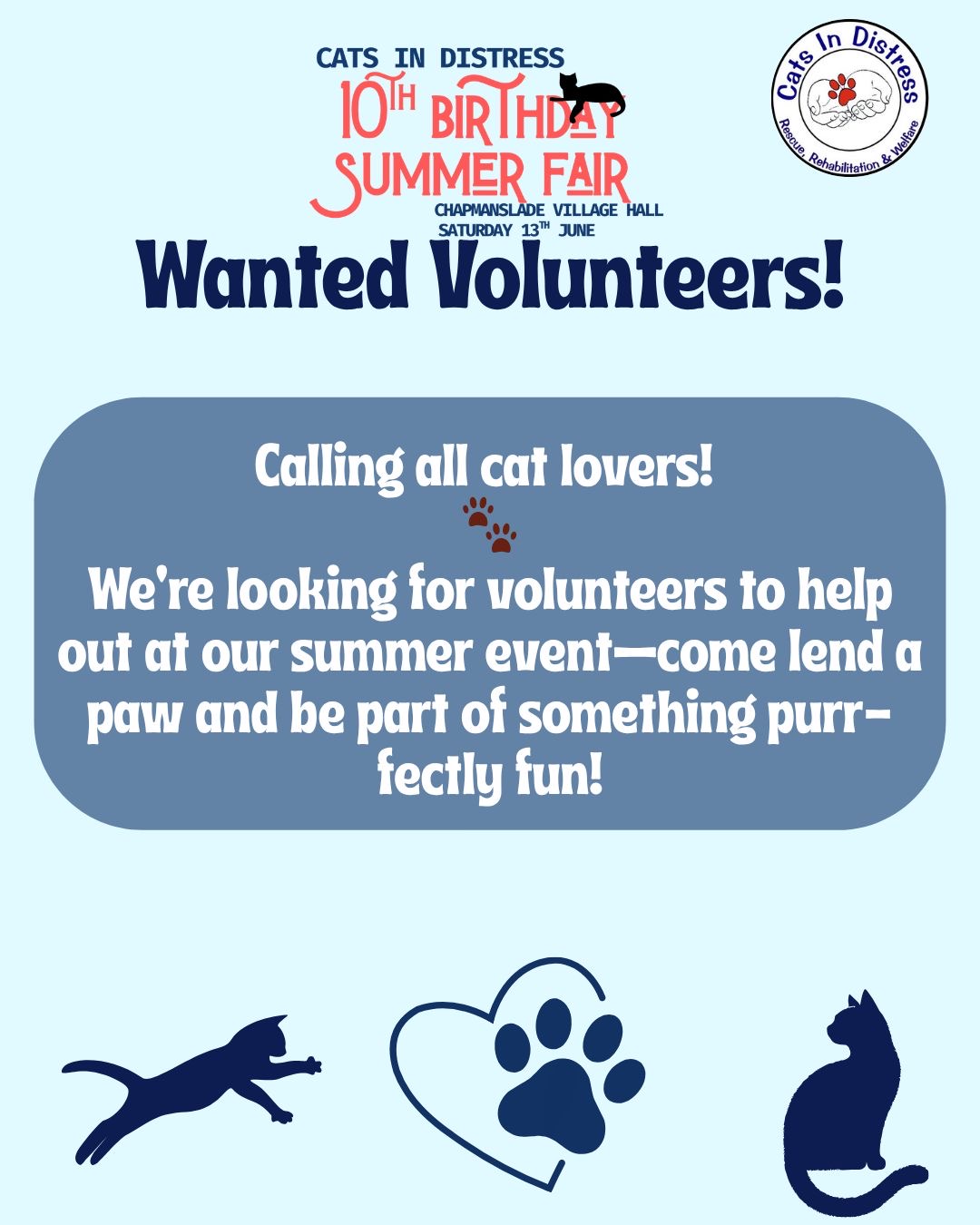 Upcoming Celebration! - Cats in Distress